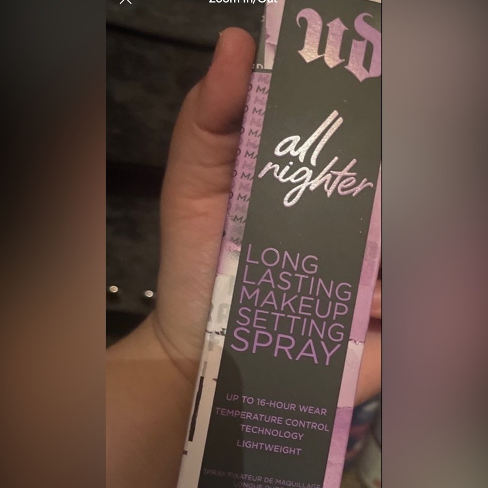 Urban Decay all nighter setting spray